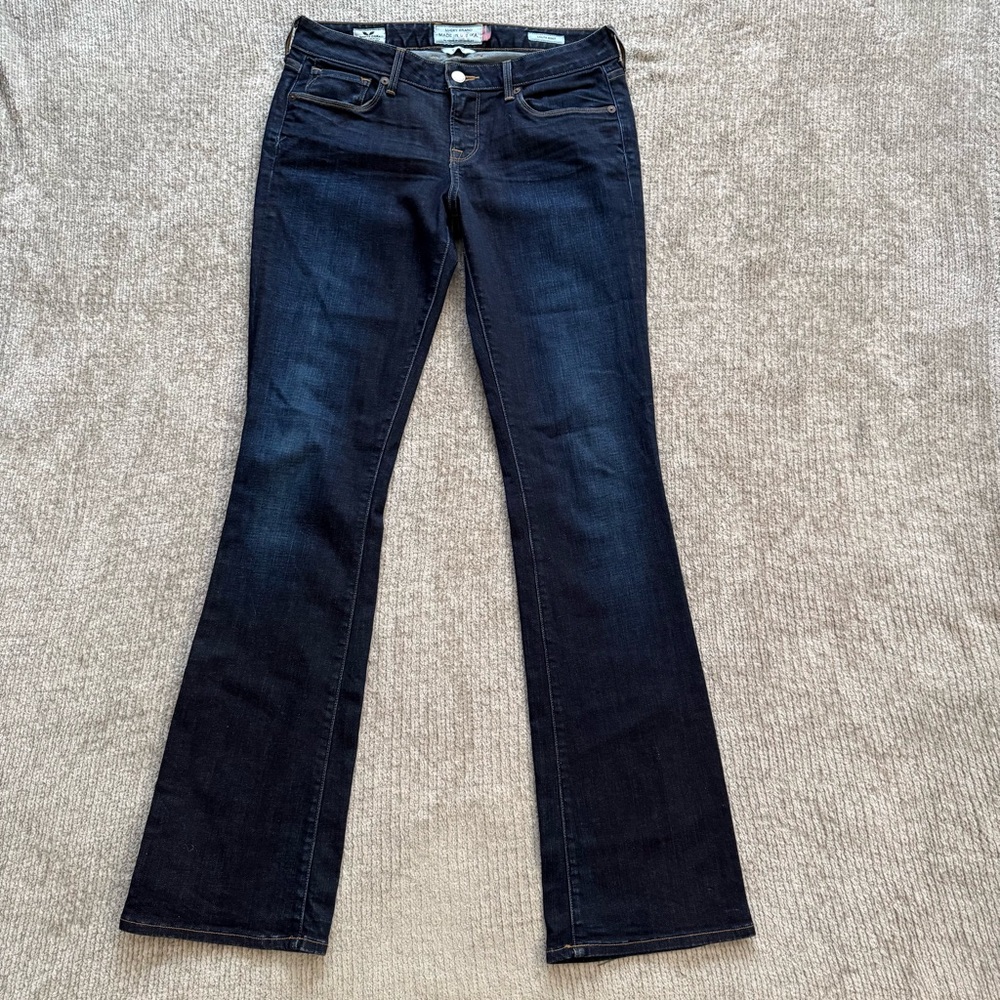 Lucky Brand‎ Lolita Boot White Oak Cone Denim Jeans 4/27 Made in USA